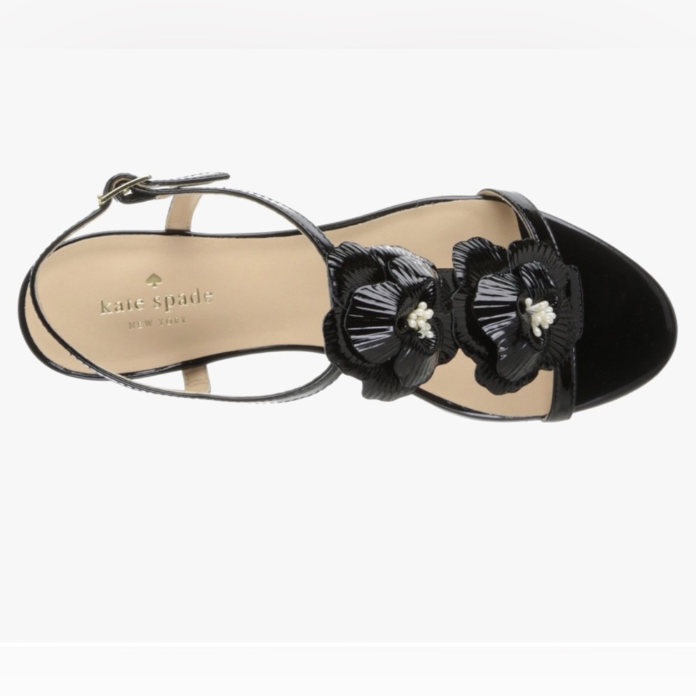 kate spade new york Women's Daria Wedge
Sandal,Black Size 7